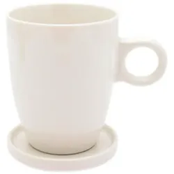 Pickwick Tea Porzellan Tasse + Tee Tip weiß, 230 ml