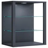 VCM Glasolsw Vitrinenschrank Wandhängend Anthrazit