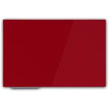 Floordirekt Magnetisches Glas-Whiteboard Rot