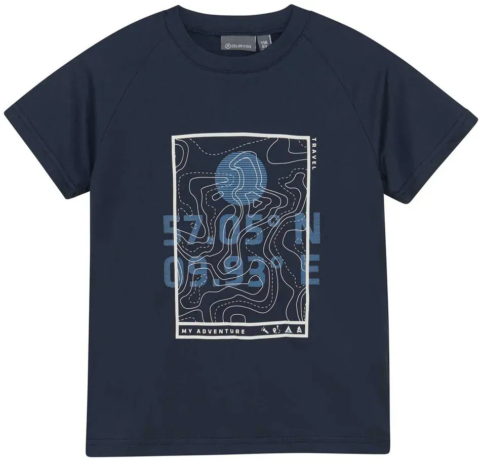 ColorKids Print T-Shirt Kinder - blau-7850 / 116