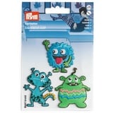 Prym 924300 Applikation selbstklebend/aufbügelbar Monster blau/grün, Mittel