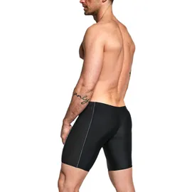 Aquarti Badehose Aquarti Herren Lange Badehose Schwarz/Grau 3XL