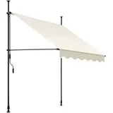 Tectake Klemmmarkise 150 x 304 cm beige