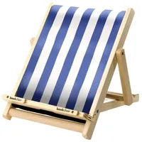Bookchair Standard Buchständer Blau-Weiß gestreift
