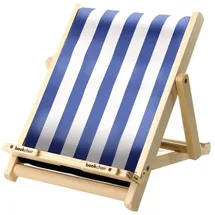 Bookchair Standard Buchständer Blau-Weiß gestreift