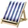 Bookchair Standard Buchständer Blau-Weiß gestreift