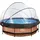 EXIT TOYS Wood Pool 300 x 76 cm inkl. Filterpumpe und  Abdeckung