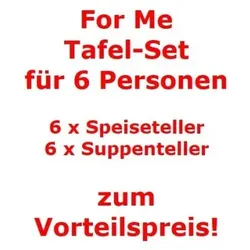 Villeroy & Boch For Me Tafel-Set für 6 Personen / 12 Teile