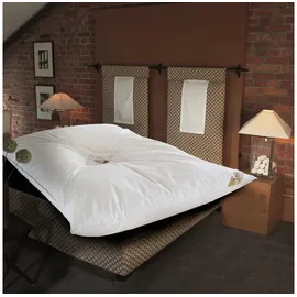 Meivita Federbett mit 100% neuen Landfedern 135x200 cm Oberbett 3000 g Ballonbett - Weiß