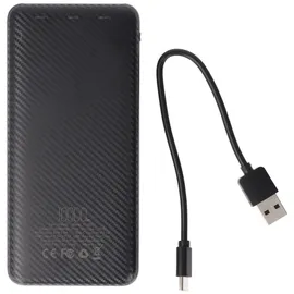 XCell Powerbank X10000 mit 10.000mAh Kapazität, schlankes Design, LED-Display, zweifacher USB-Ausgang, USB-C Ladeport