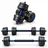 LACESTONE 2in1 Hantelset Kurzhantel Langhantel Set Hanteln Krafttraining 20 kg schwarz/blau