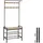 Tectake Garderobenständer Wichita 73,5 x 36 x 184 cm Braun