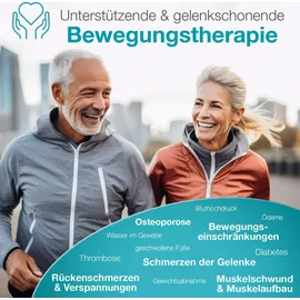 eloneo Arm- und Beintrainer mini Bike Pedaltrainer mit Motor, inkl. Trainingsdisplay, Massage-Handgriffe Anti-Rutschmatte, ideal für Senioren... - Silber