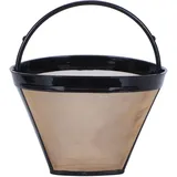 Kaffeemaschinenfilter, Kegelförmiger, Wiederverwendbarer Kaffeefilter Aus Goldfarbenem Edelstahl