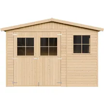TIMBELA Gartenhaus 3,35 x 2,68 m Natur