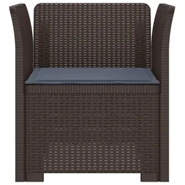 vidaXL 1-Sitzer Sessel 1 x 1 x 1 cm braun