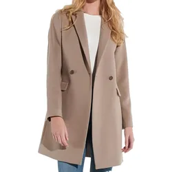 vestino Damen Kurz-Mantel Alltags-Mantel stylischer Basic-Mantel Langarm-Jacke 900430 Beige - XS