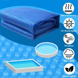 Melko Solarfolie Poolabdeckung schwarz 600x400 cm