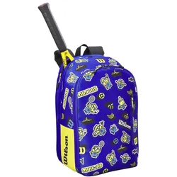 Wilson Tennis-Rucksack Minions 3.0 Team (Hauptfach, Schlägerfach) 2024 blau/gelb