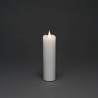 Konstsmide LED Echtwachskerze 17.8 cm weiß
