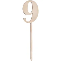 Sallys Cake Topper Zahlen - aus echtem Holz