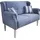 Home Affaire Küchensofa HOME AFFAIRE "Moro", blau, B:138cm H:99cm T:73cm, 60% Polyester, 40% Baumwolle, Sofas, inkl. 2 Stk. Zierkissen gestreift, verschiedenen Stoffe und Farben