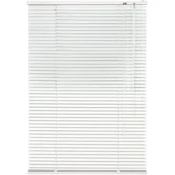 Jalousie LIEDECO "Aluminium-Jalousie" Gr. 28, weiß, B:220cm H:160cm, Jalousien, Aluminium