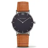 Paul Hewitt Unisex ErwachseneArmbanduhr Analog Quarz Leder PH-SA-S-St-B-16M