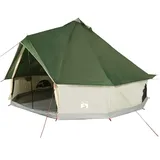 vidaXL Tipi-Familienzelt 6 Personen Grün Wasserdicht