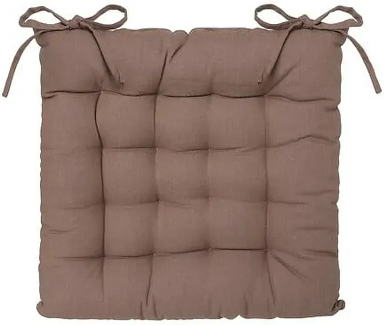 Sitzkissen 38 x 38 cm taupe