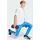 adidas WORKOUT ESSENTIALS ALL-SET 3-STREIFEN Hose Ray Blue/White S