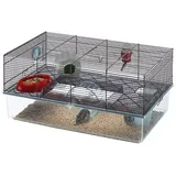 Ferplast Hamsterkäfig, FAVOLA Kleintierkäfig, Hamsterzubehör inklusive, 60 x 37 x h 30 cm.