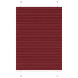 vidaXL Plissee Bordeauxrot 85 x 100 cm / Fenstergröße (Velux) rot