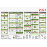 Brunnen Tafelkalender A5 quer 2027 Mehrfarbig
