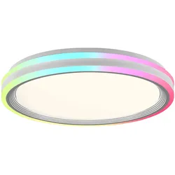 LED Deckenleuchte 48,5x48,5cm rund weiß dimmbar Farbspiel CCT LED Panel