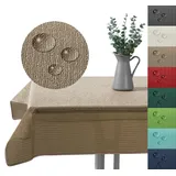 heimtexland Outdoor Tischdecke Typ883 130 x 160 cm Braun