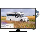 Gelhard GTV2456 LED Smart TV (webOS) mit DVD und Bluetooth DVB-S2/C/T2 für 12V u. 230Volt WLAN Full HD - Schwarz