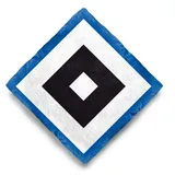 HSV Dekokissen Nickikissen Raute blau|schwarz