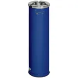 Proregal Robuster Ascher mit poliertem Aschereinsatz 0,2 Liter, HxBxT 66 x 20 x 20 cm Verzinkter Stahl Blau
