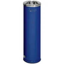 Proregal Robuster Ascher mit poliertem Aschereinsatz 0,2 Liter, HxBxT 66 x 20 x 20 cm Verzinkter Stahl Blau