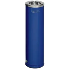 Proregal Robuster Ascher mit poliertem Aschereinsatz 0,2 Liter, HxBxT 66 x 20 x 20 cm Verzinkter Stahl Blau
