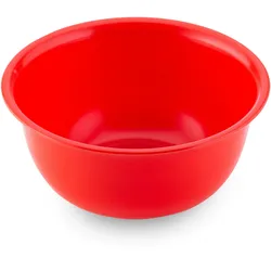 thermohauser Kunststoff-Schüssel 2,5 L - Vielseitige PP Schüssel mit Griff, rot, kurzfristig mikrowellengeeignet