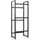 Wiltec Getränkekistenregal 47 x 31 x 116 cm Schwarz