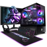 Vibox V-518 Gaming PC Set Komplett • Monitor 23 Zoll • AMD Ryzen 5 5500 6-Kern • Nvidia RTX 3050 6GB • 16GB RAM • 500GB SSD • Windows 11 • WLAN