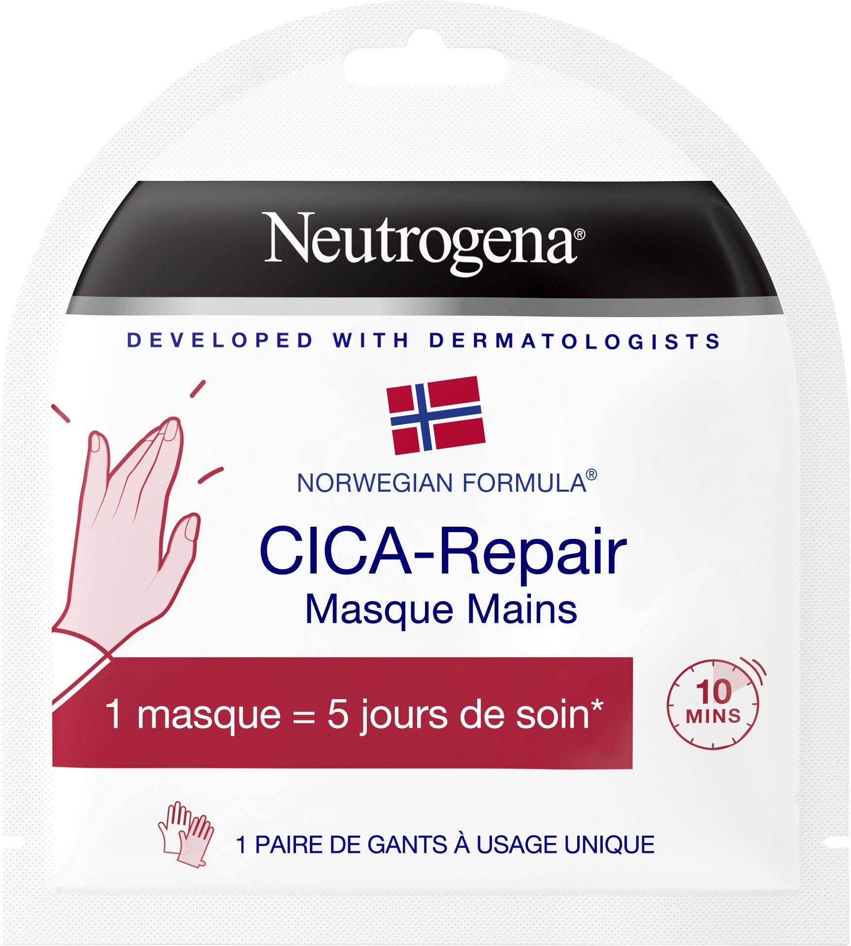 Neutrogena,Formule Norvégienne,Masque mains CICA-Repair 2 pc(s) crème