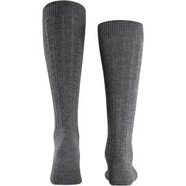 Falke 15410-3070-45-46 Socke Männlich Kniestrümpfe Merinowolle, für Herren 3070 GRAU MEL., 45-46