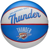 Wilson Mini-Basketball TEAM RETRO, OKLAHOMA CITY THUNDER, Outdoor, Gummi, Größe: MINI