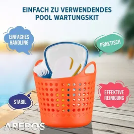 Arebos Spa Poolreinigungsset, Pool-Pflege Set 5-teilig, Pool Maintenance Kit, Sonstiges Poolzubehör, Whirlpool Zubehör Wartungsset