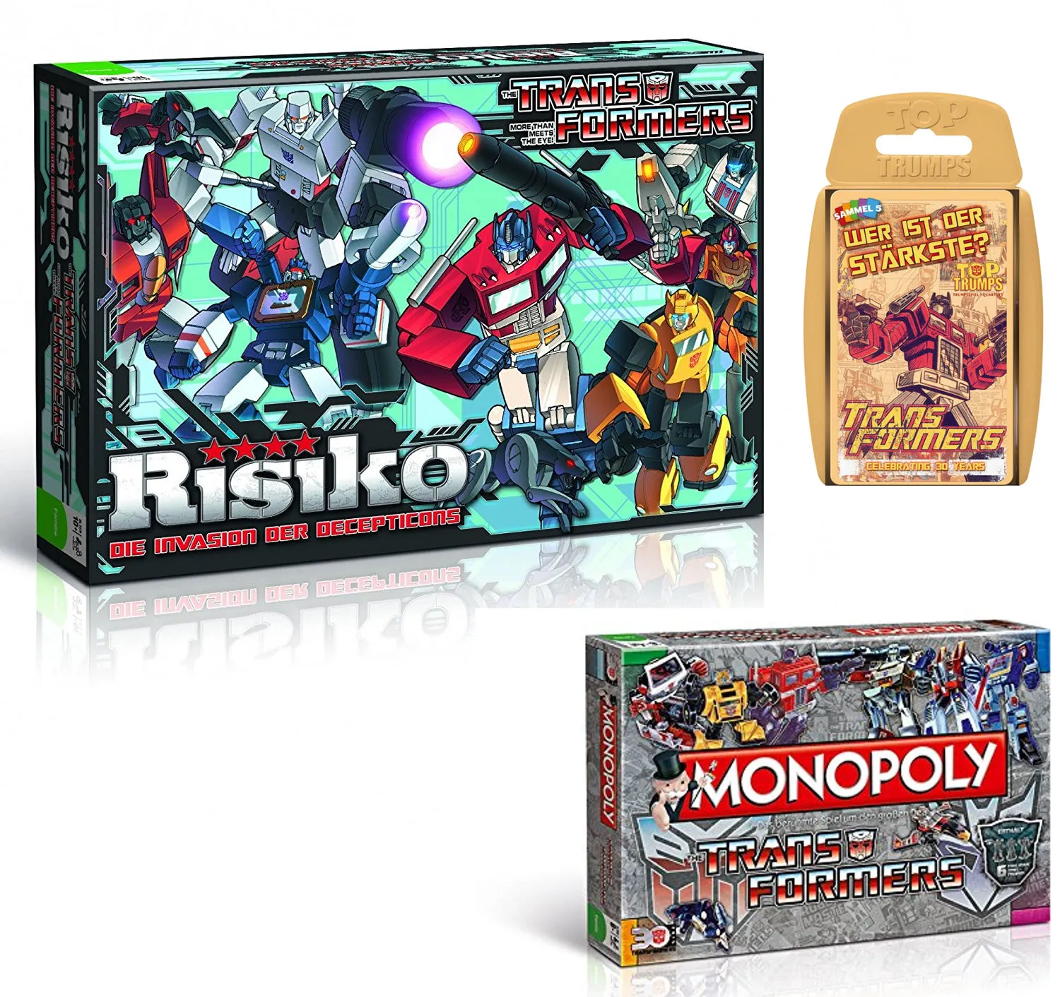 Transformers Risiko, Monopoly und Top Trumps Bundle