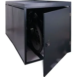 Mendler Fahrradgarage HWC-L56b Fahrradbox abschließbar verzinkter Stahl 125x113x208cm anthrazit